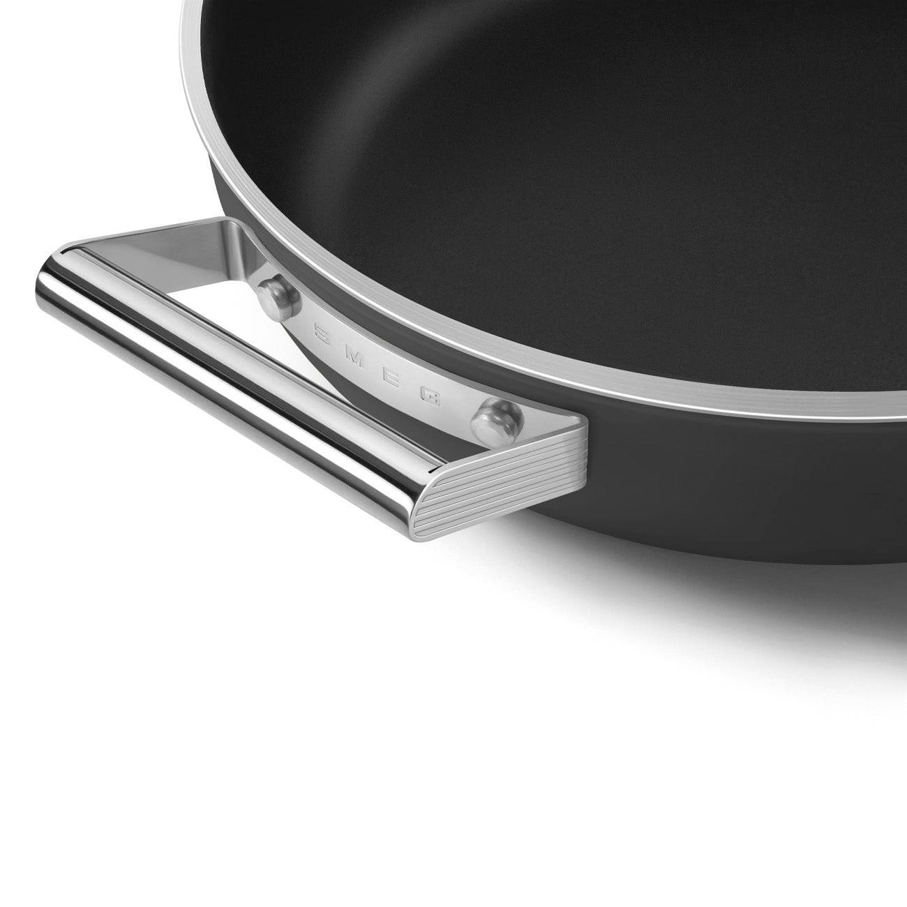Caçarola baixa Smeg, Preto, 28 cm