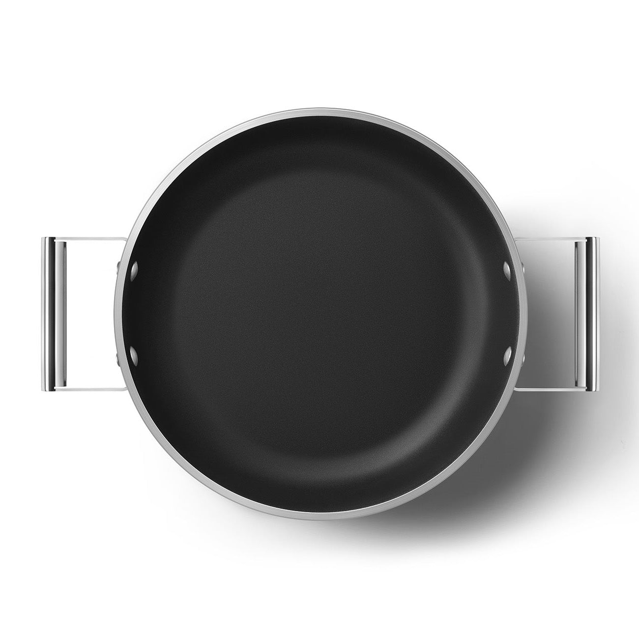 Caçarola baixa Smeg, Creme, 28 cm