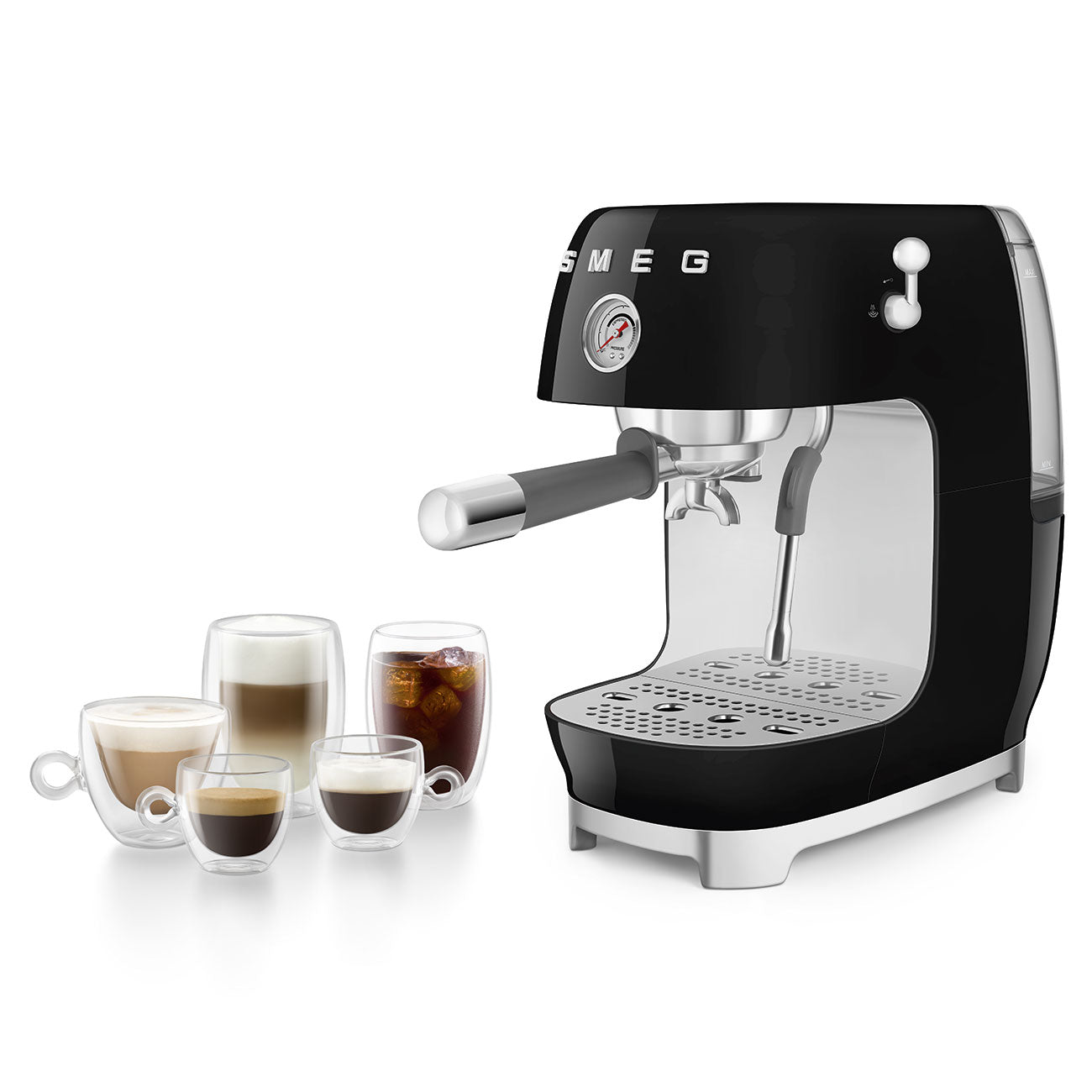 Máquina de Café Expresso Manual com Cold Brew, Preto