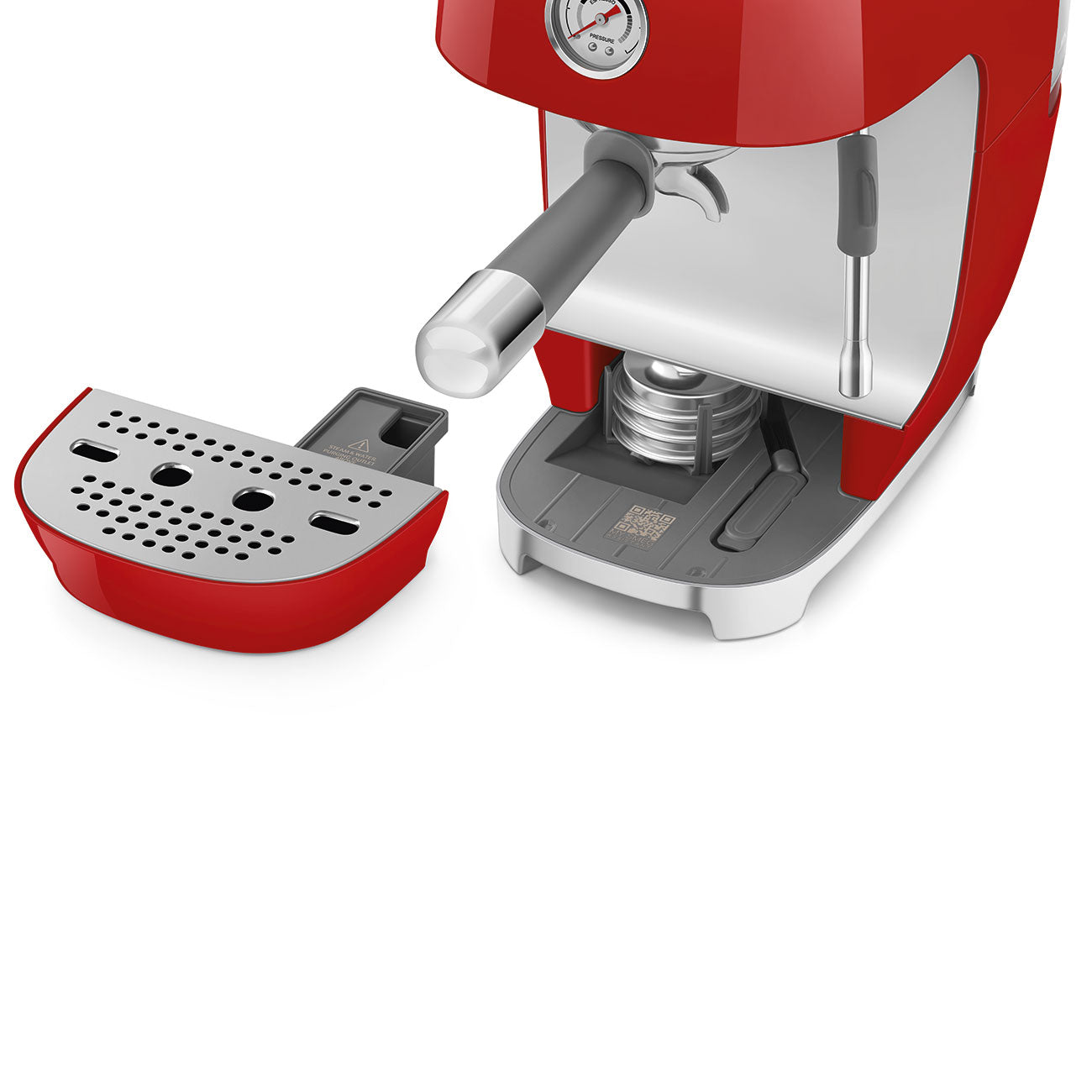 Máquina de Café Expresso Manual com Cold Brew, Vermelha
