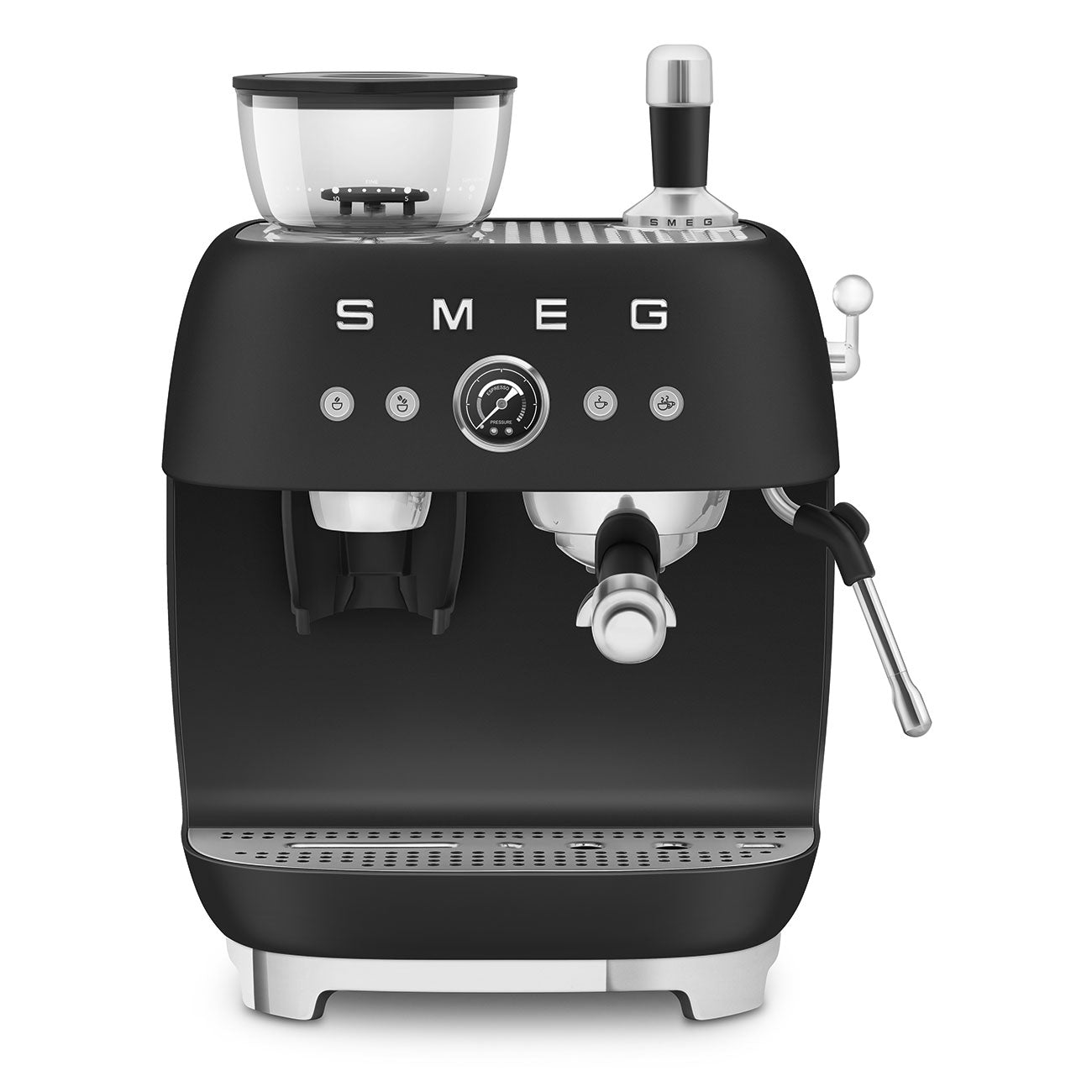 Máquina de café com moinho, Smeg, Preta mate