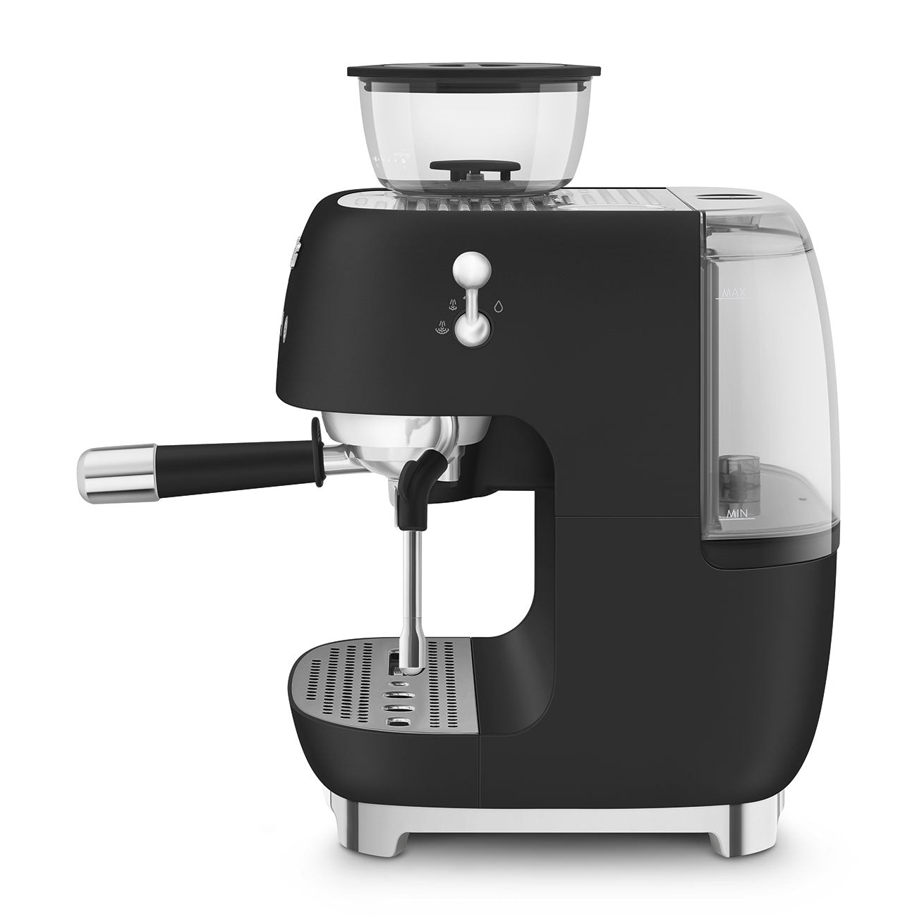 Máquina de café com moinho, Smeg, Preta mate