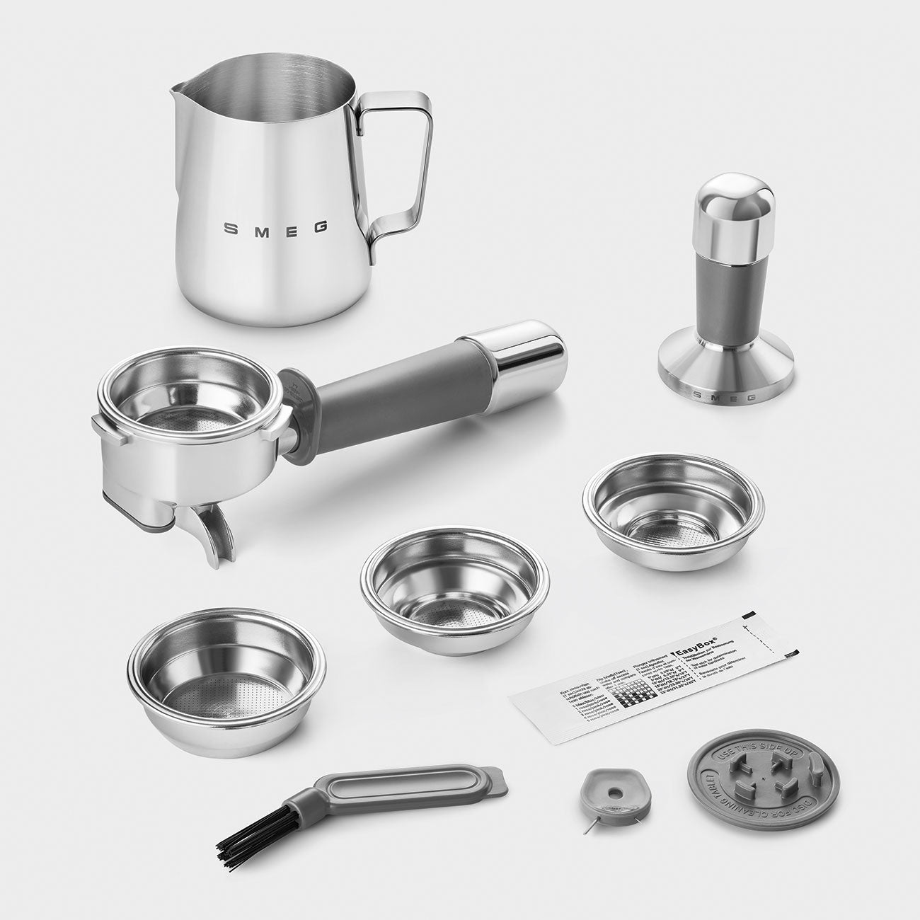 Máquina de café com moinho, Smeg, Preta mate