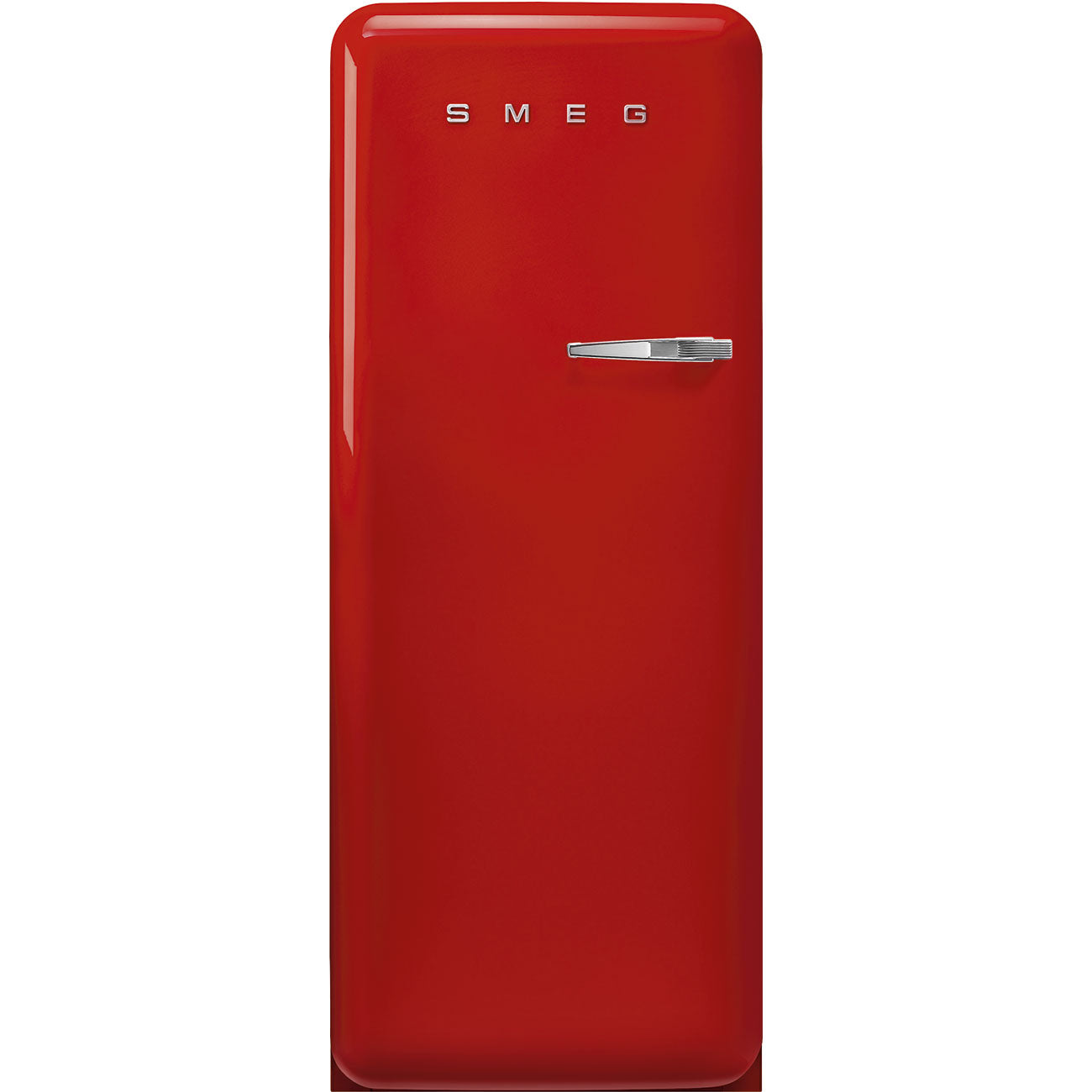 Frigorífico, Vermelho, 153cm, Dobradiças à esquerda