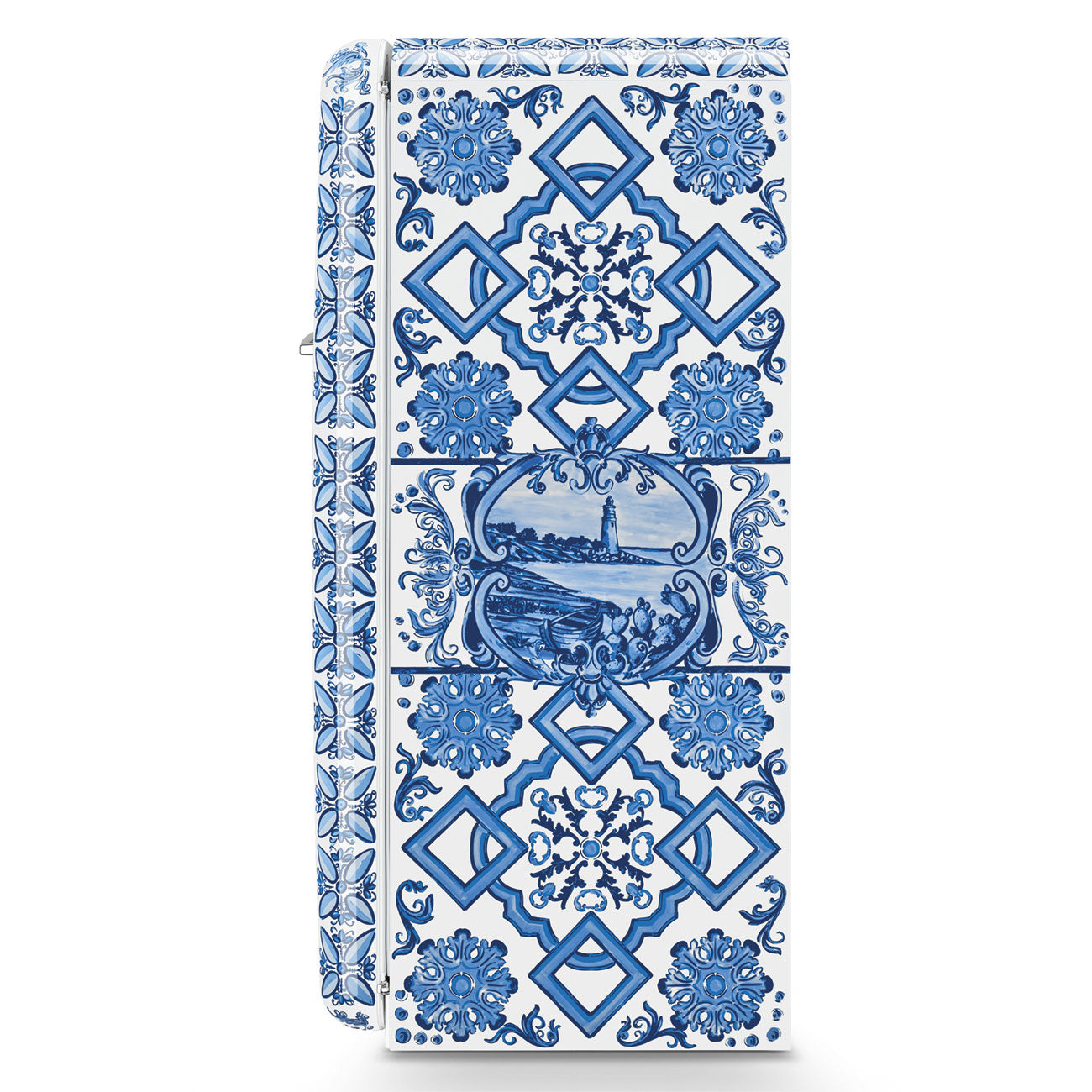 Frigorífico, Blu Mediterraneo, 153cm, Dobradiças à direita