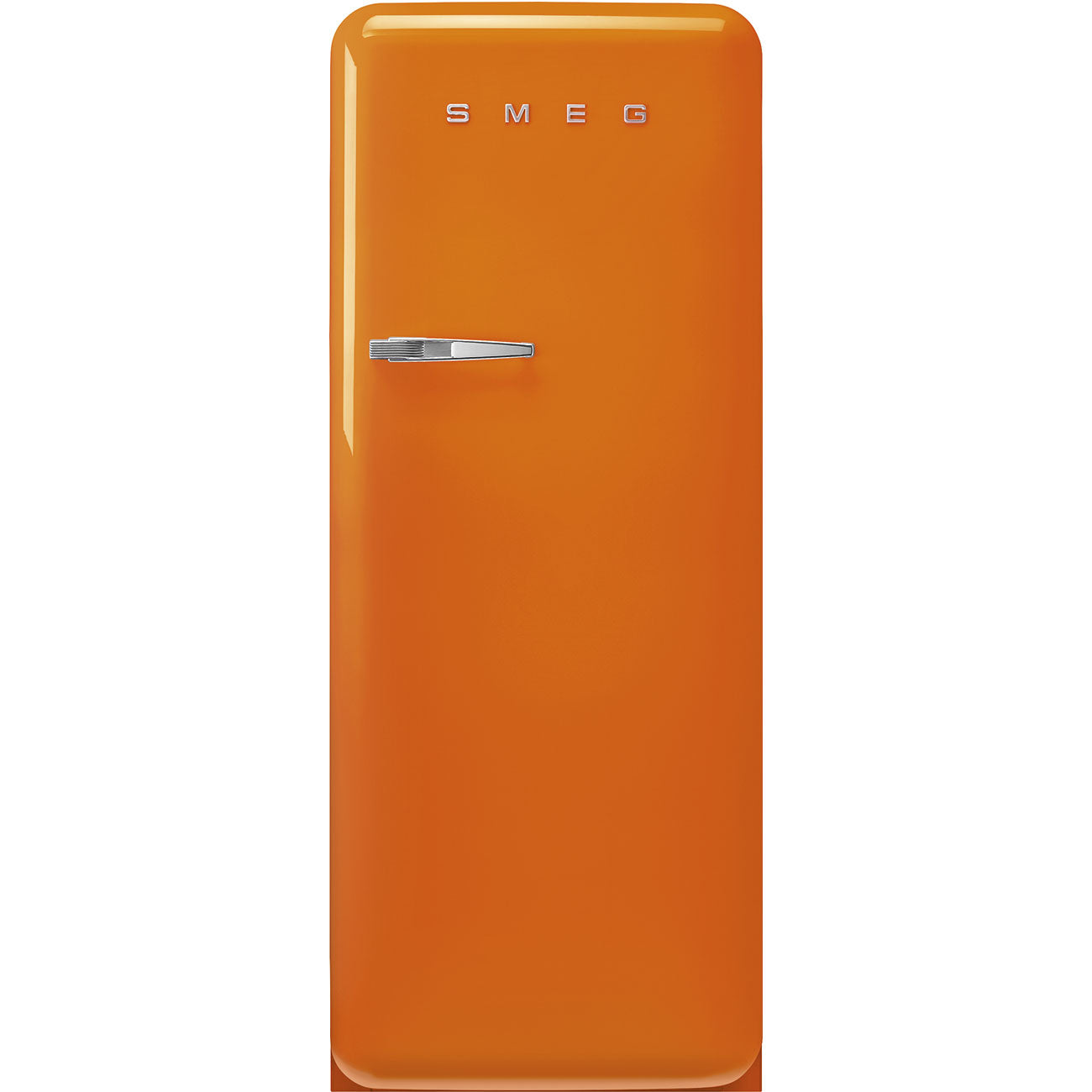 Frigorífico, Laranja, 153cm, Dobradiças à direita