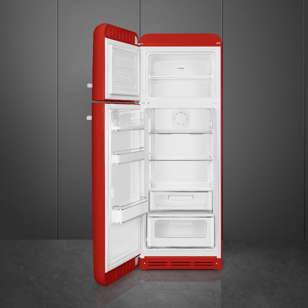 Frigorífico, Vermelho, 172cm, Dobradiças à esquerda