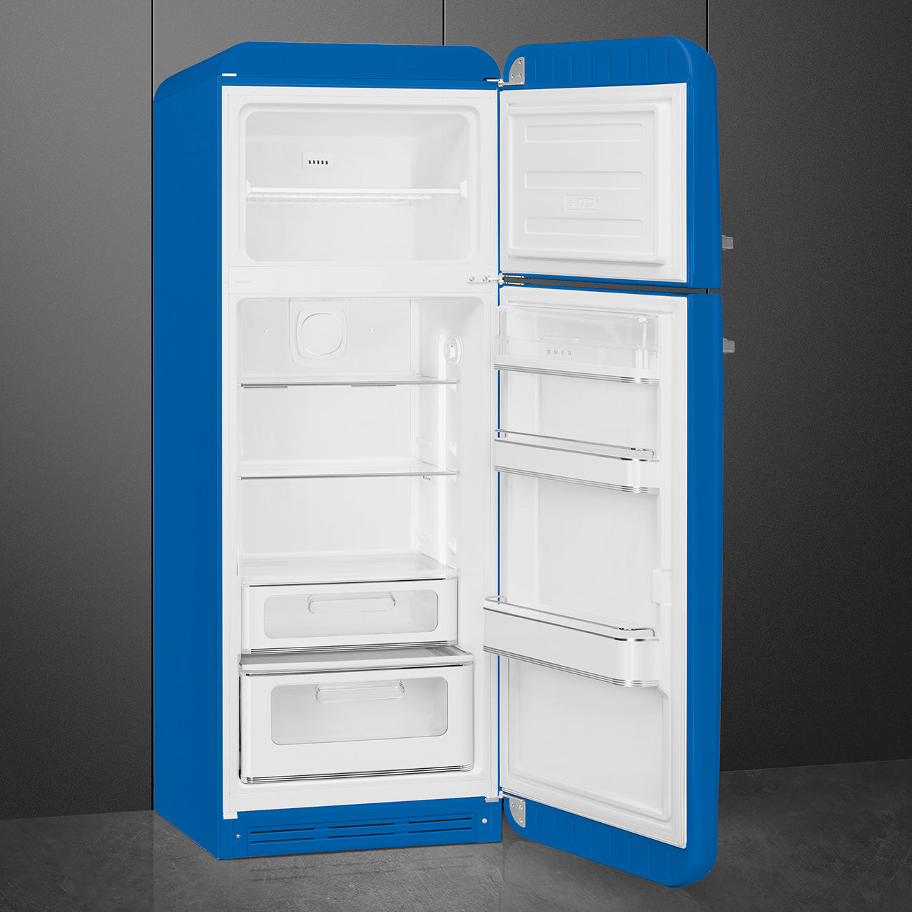 Frigorífico, Azul, 172cm, Dobradiças à direita