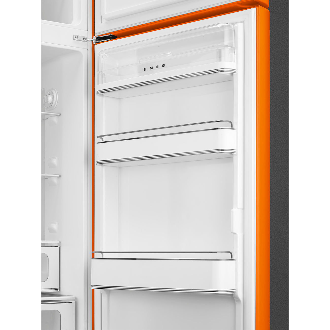 Frigorífico, Laranja, 172cm, Dobradiças à direita