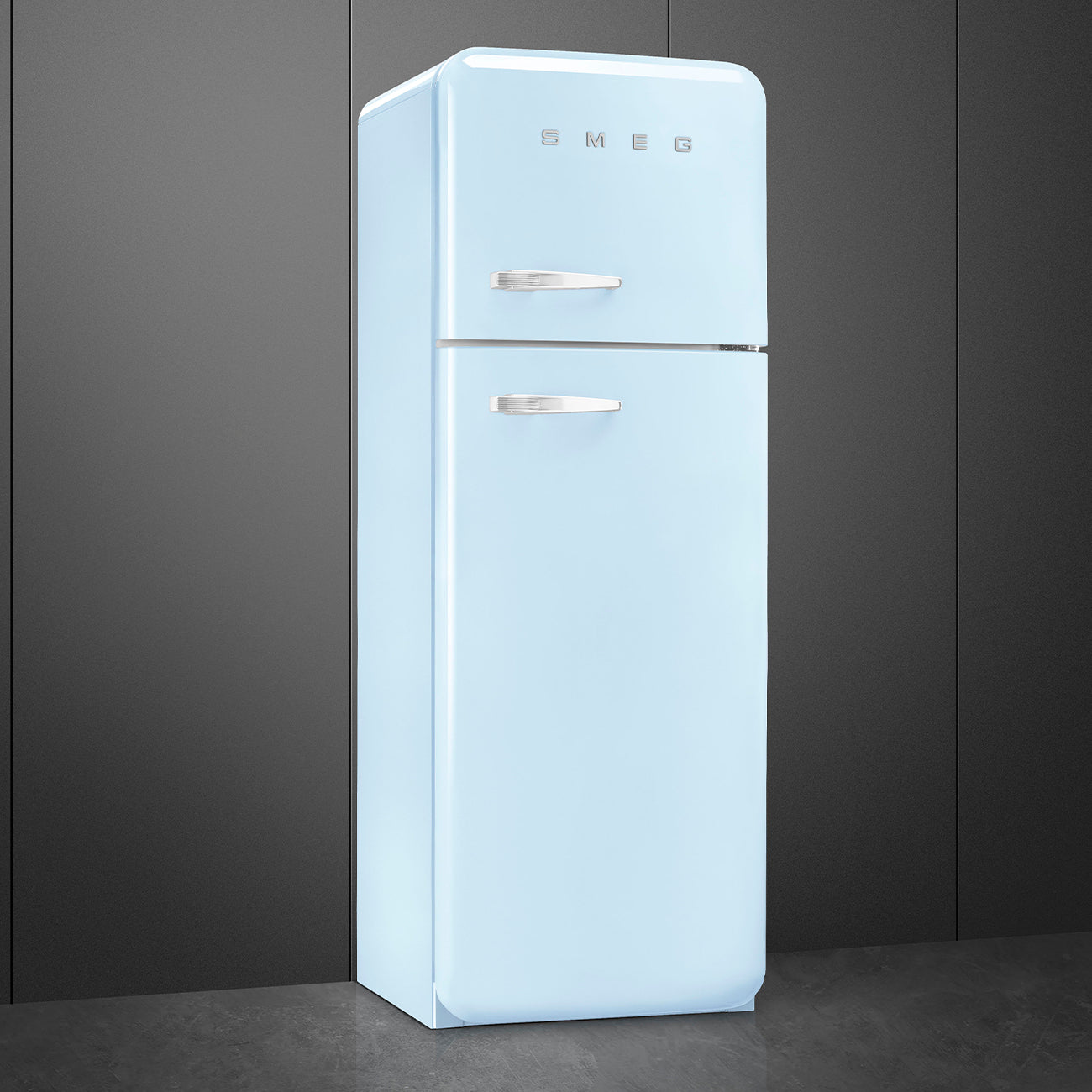 Frigorífico, Azul céu, 172cm, Dobradiças à direita