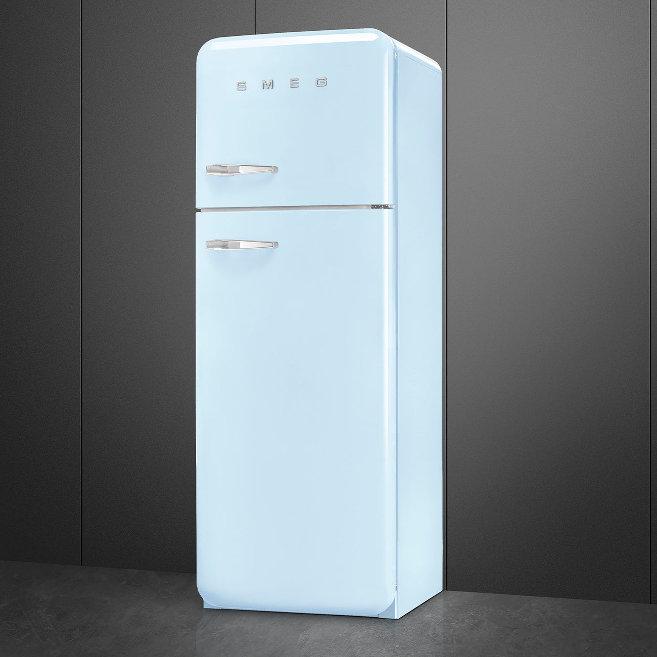 Frigorífico, Azul céu, 172cm, Dobradiças à direita