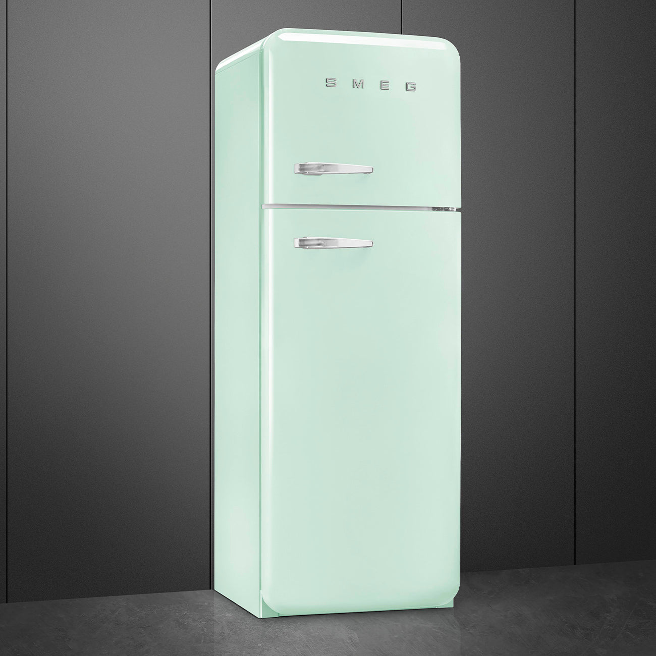 Frigorífico, Verde água, 172cm, Dobradiças à direita