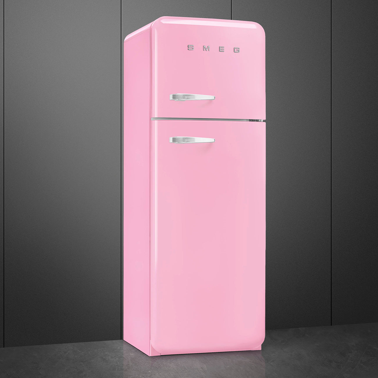 Frigorífico, Rosa, 172cm, Dobradiças à direita