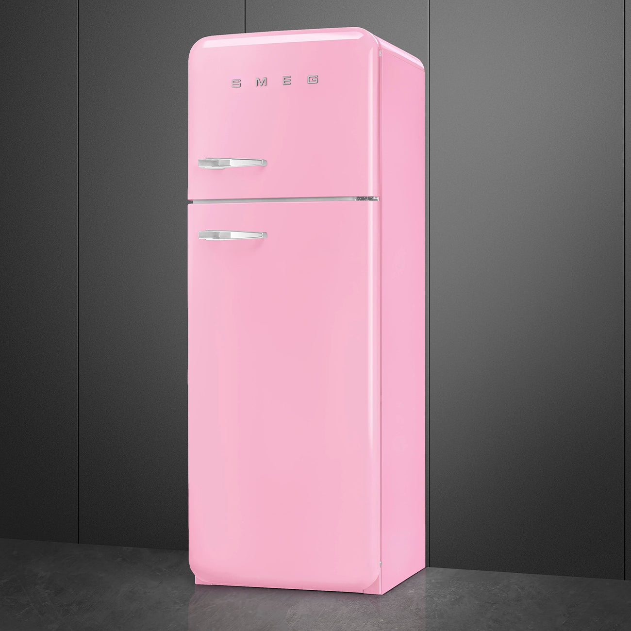 Frigorífico, Rosa, 172cm, Dobradiças à direita