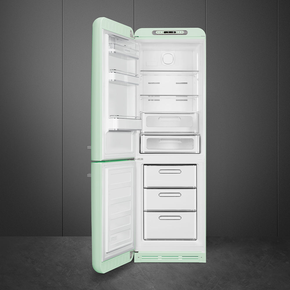 Combinado, Verde água, 197cm, Dobradiças à esquerda