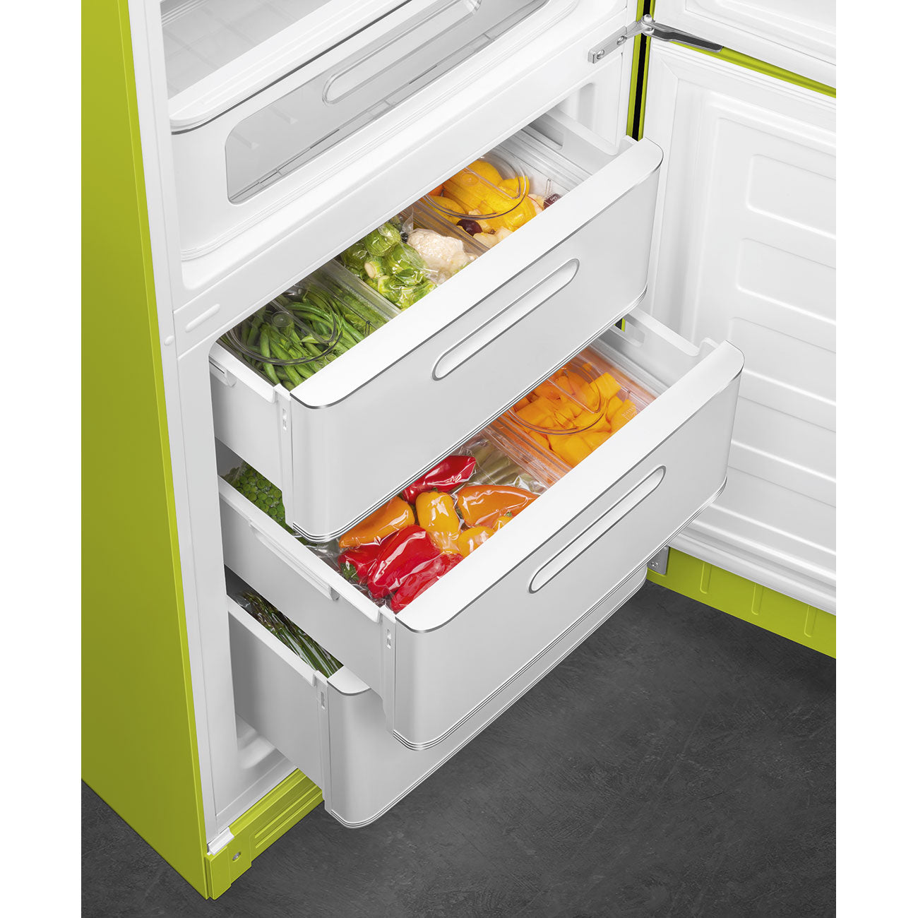Combinado, Verde maçã, 197cm, Dobradiças à direita