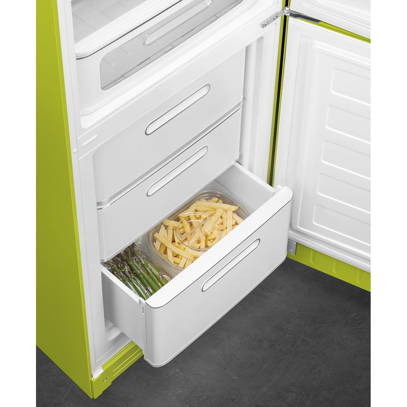 Combinado, Verde maçã, 197cm, Dobradiças à direita