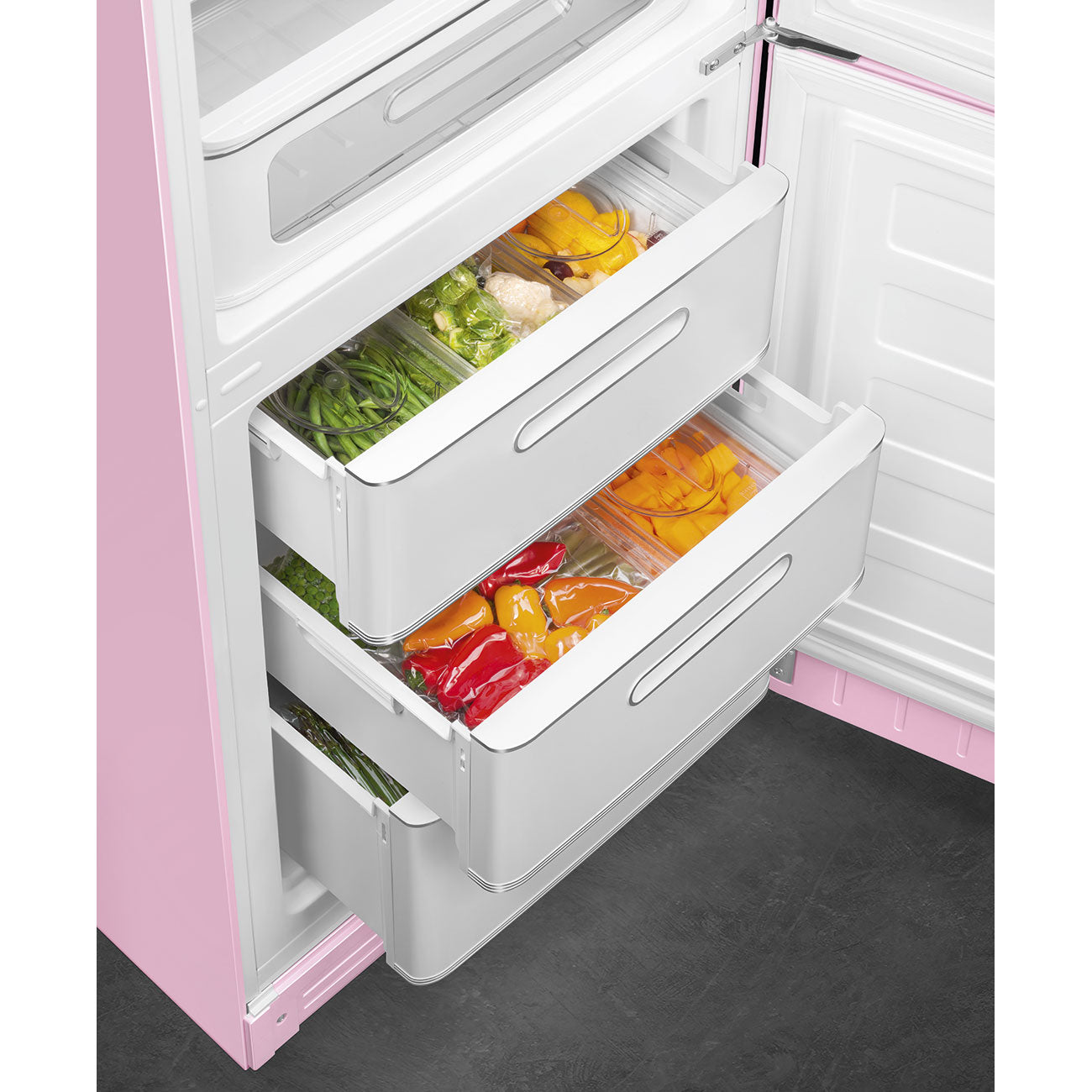 Combinado, Rosa, 197cm, Dobradiças à direita