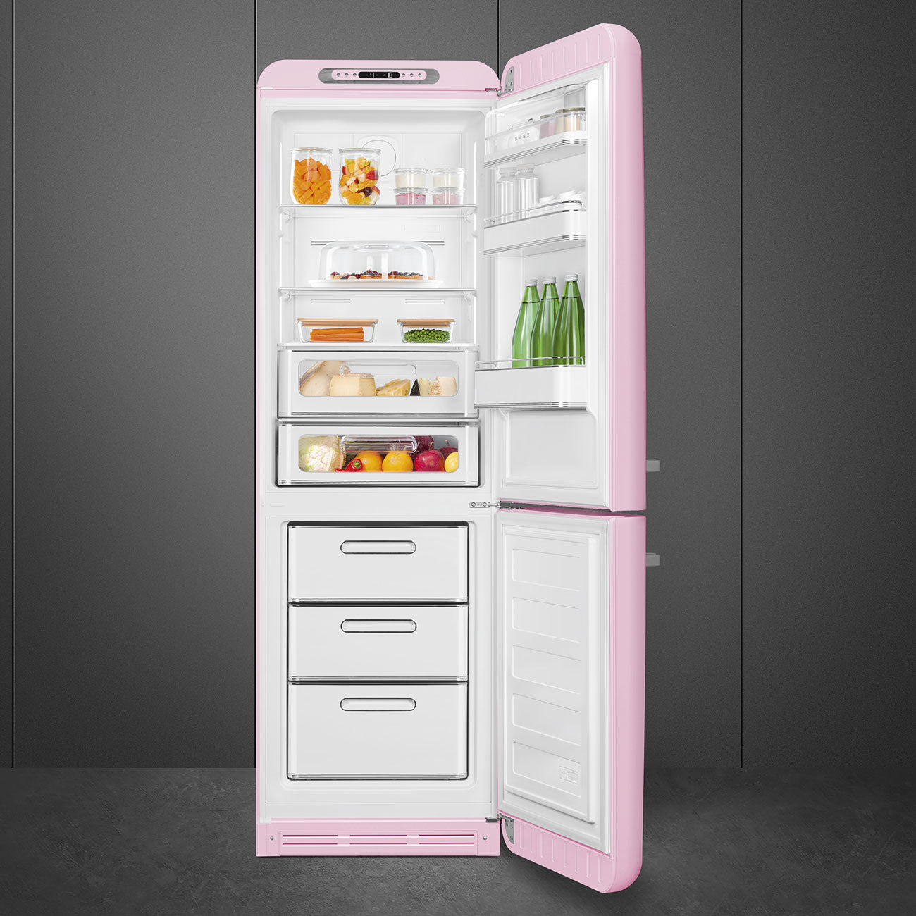 Combinado, Rosa, 197cm, Dobradiças à direita