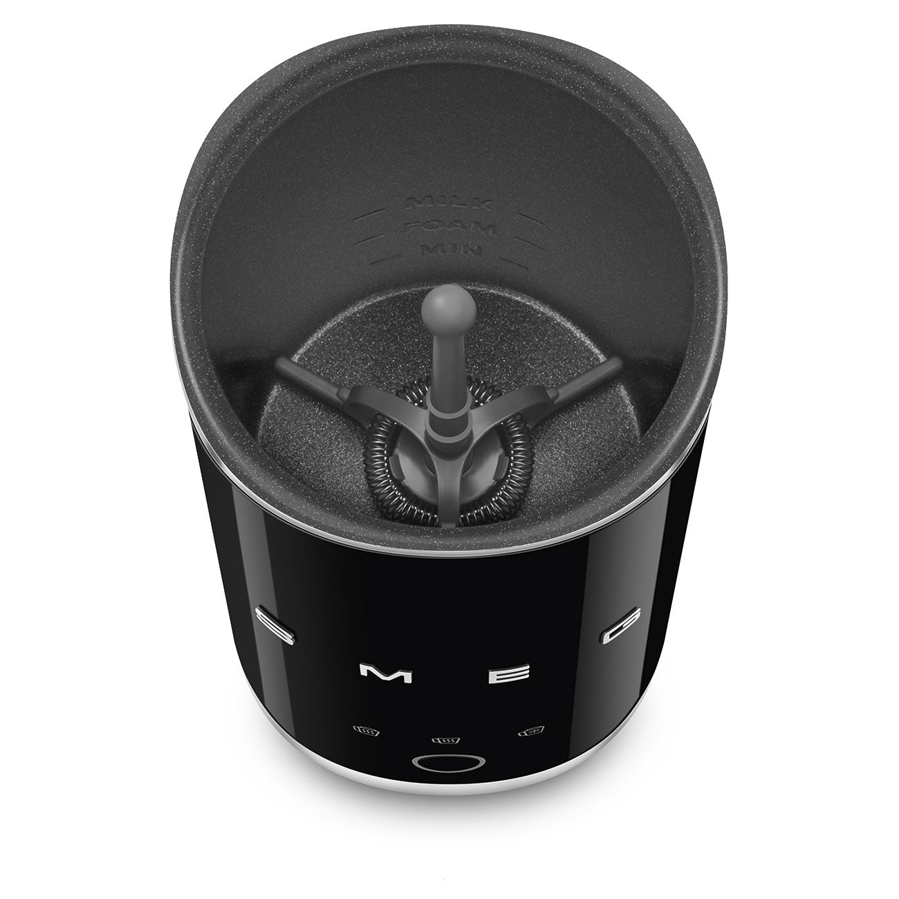 Batedor de leite Smeg, Preto