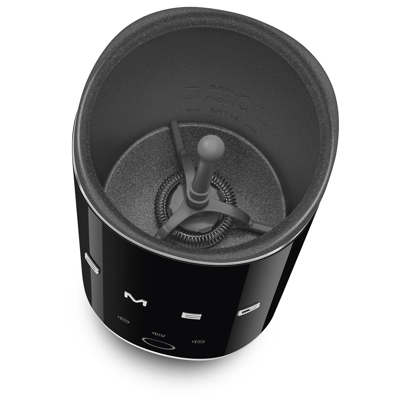 Batedor de leite Smeg, Preto