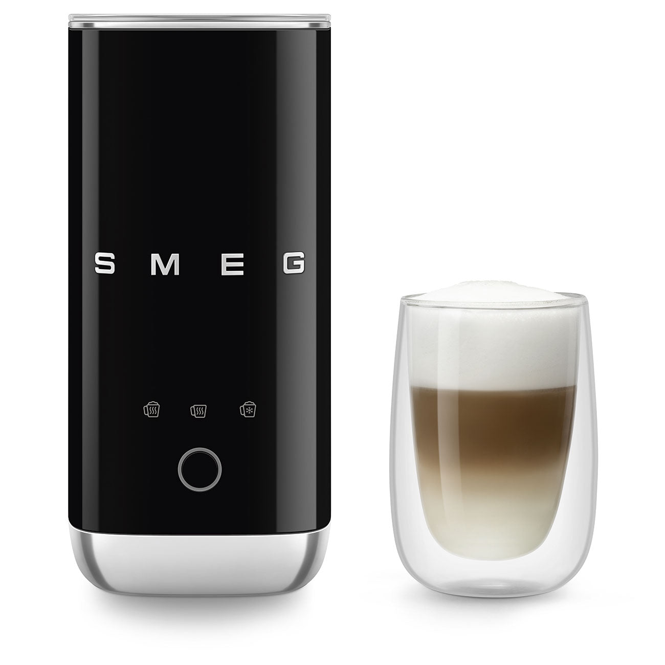Batedor de leite Smeg, Preto