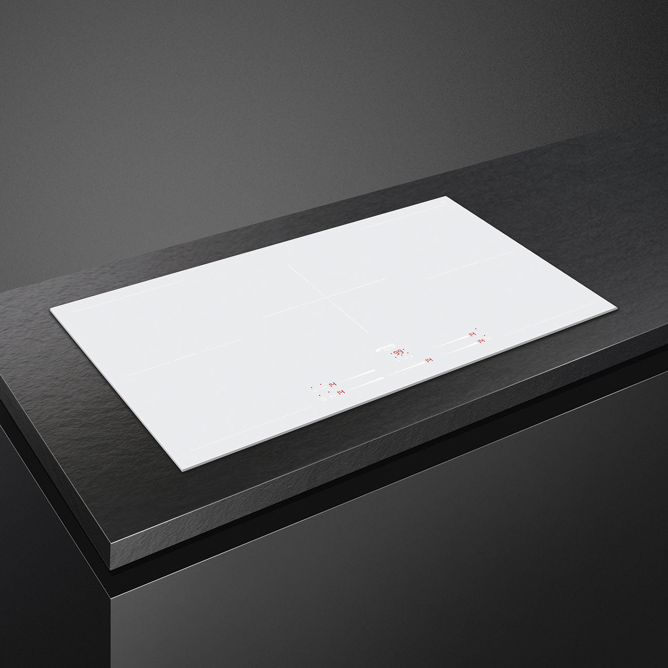 Placa MultiZona, Ceran Branco mate, Reta, 90cm