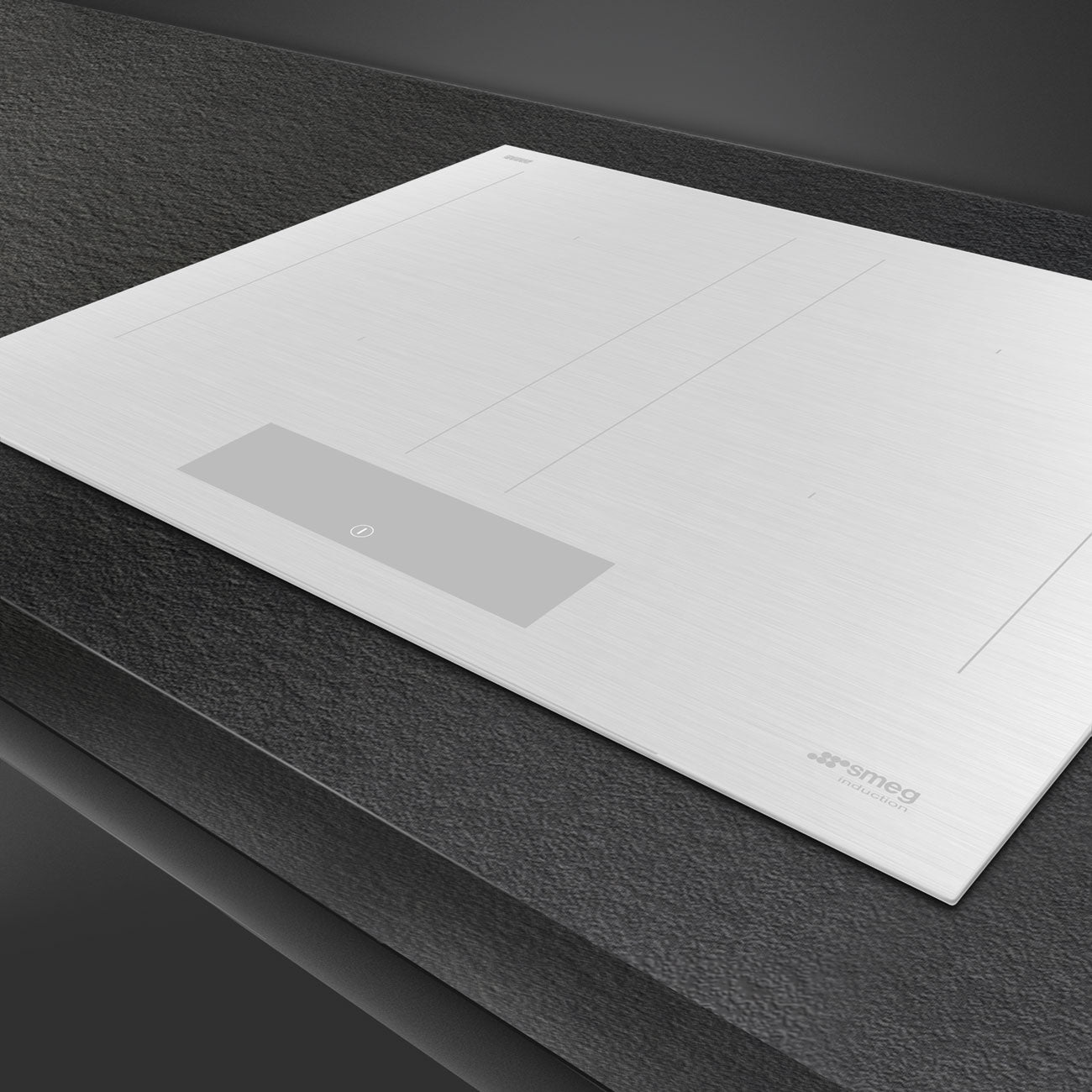 Placa Multizona, Branco mate, 60cm
