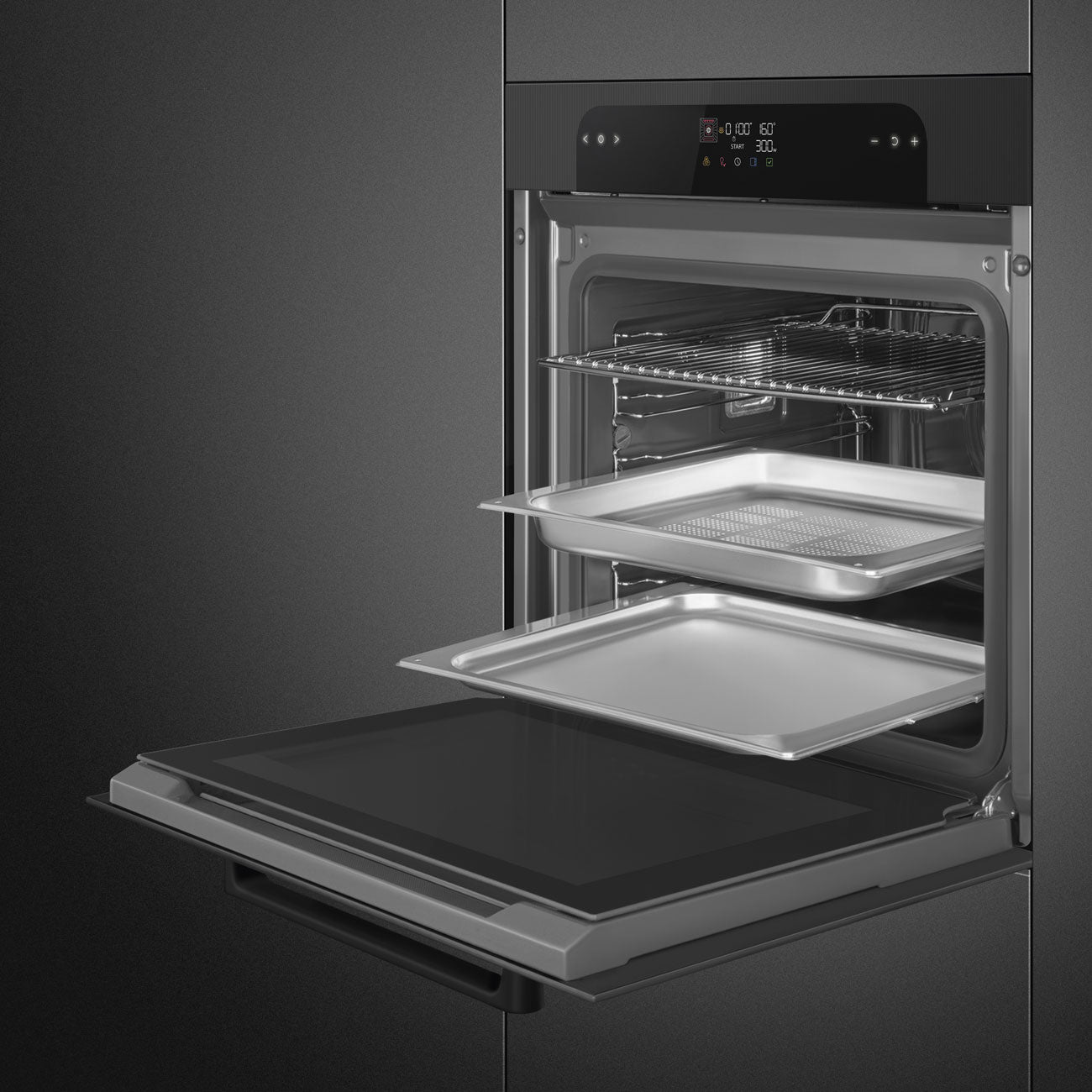 Forno Steam100, Musa, Preto, 60x60cm, A++
