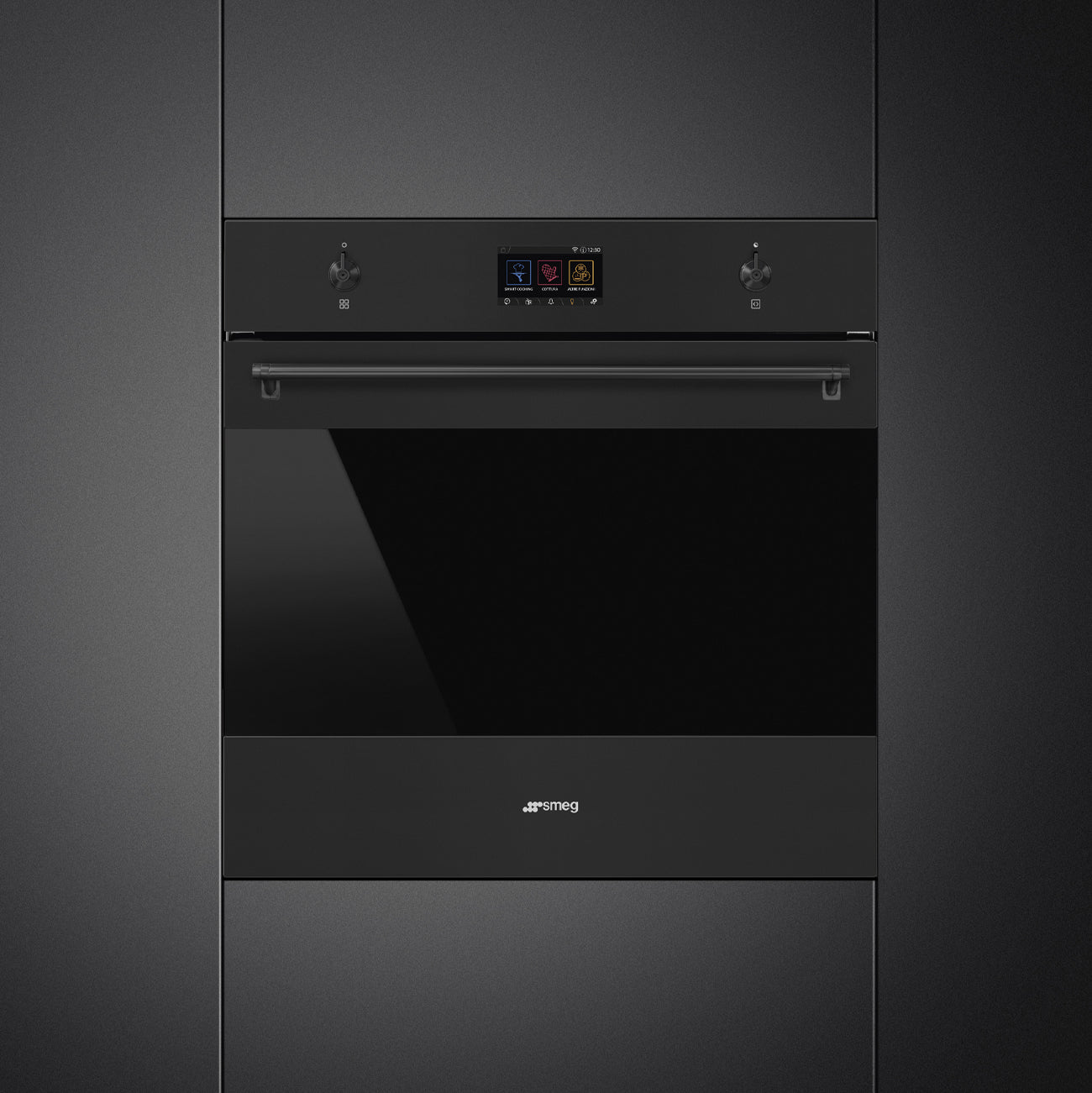 Forno Piro Steam, Classica, Preto mate, 60x60cm