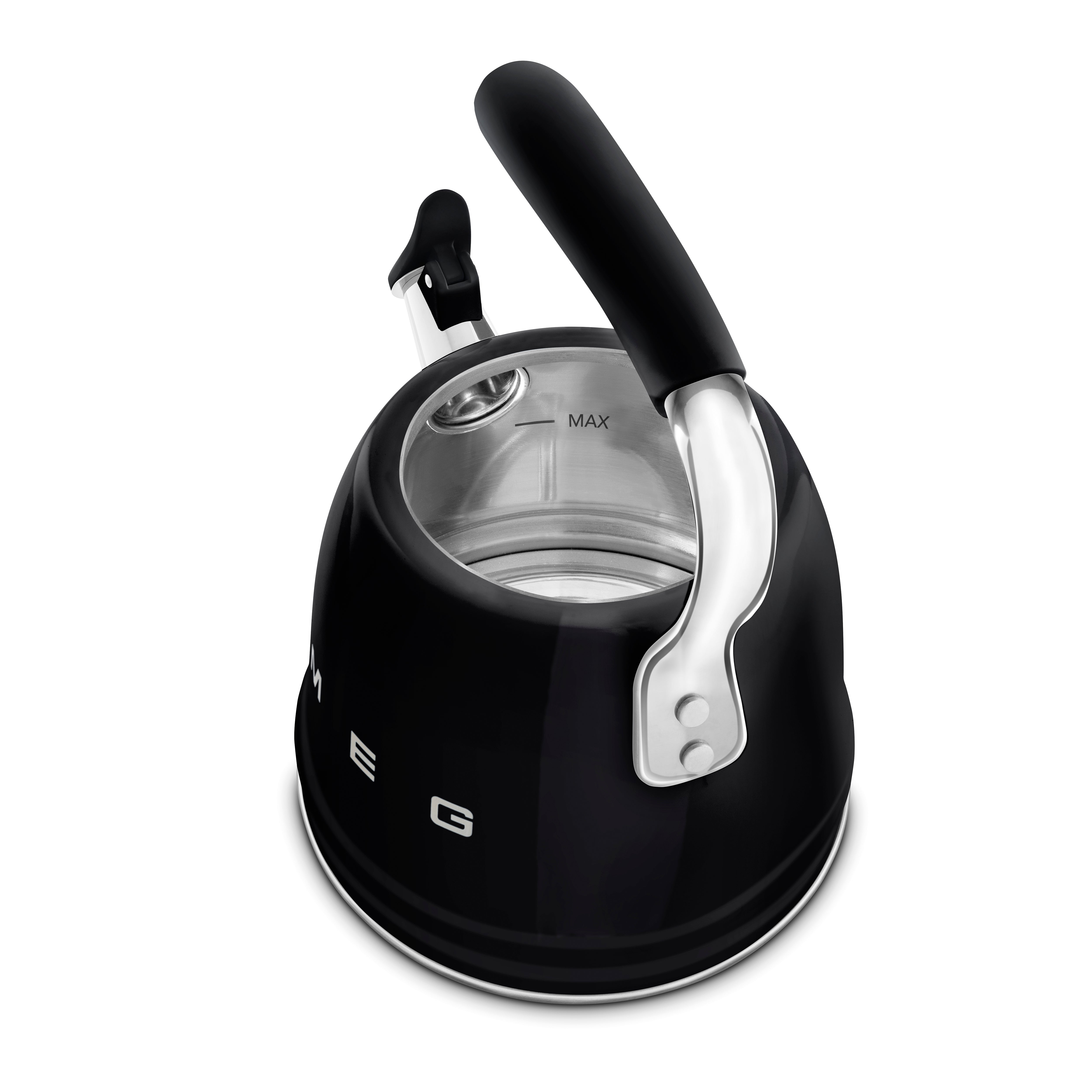 Chaleira com apito, 2.3L, Preto