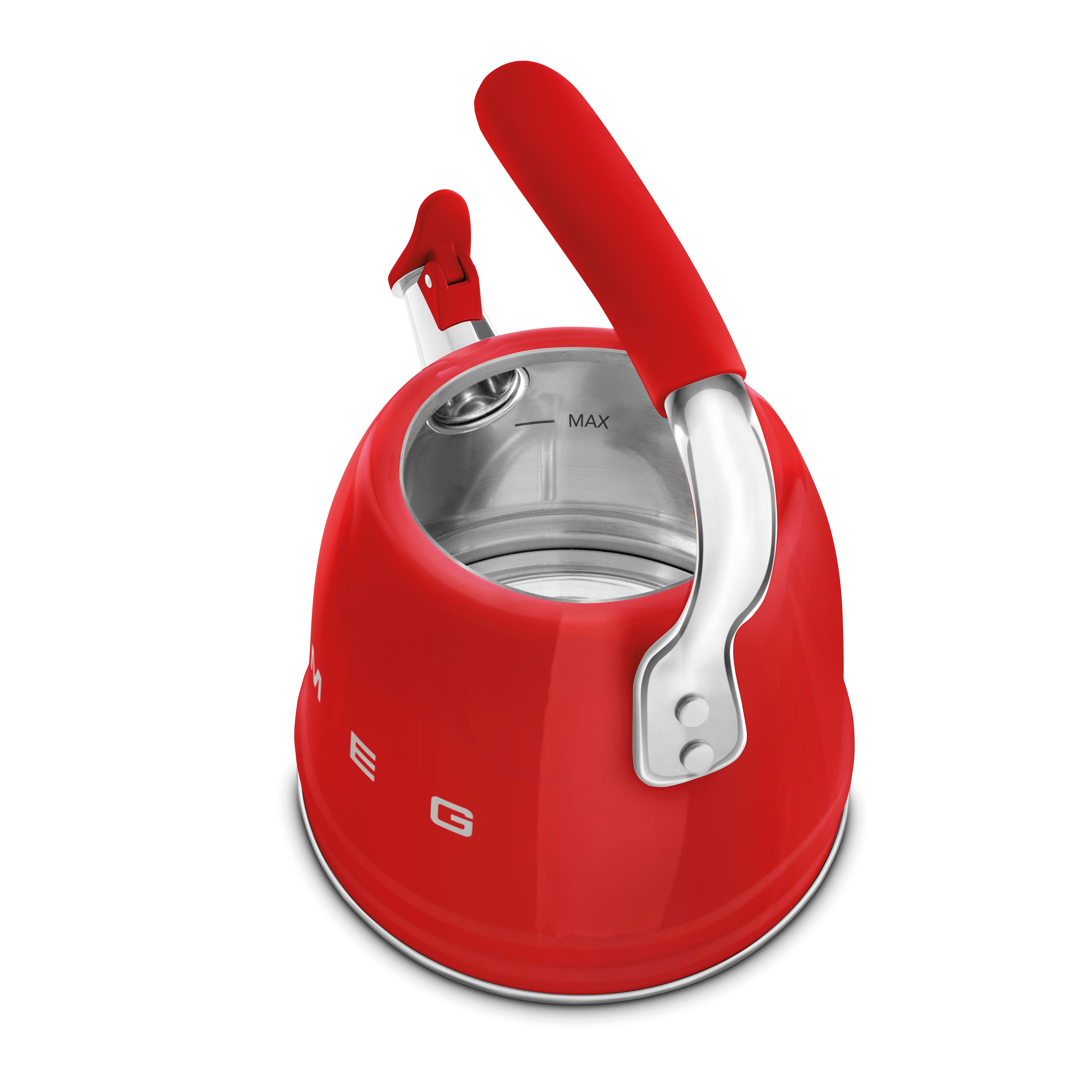 Chaleira com apito, 2.3L, Vermelha