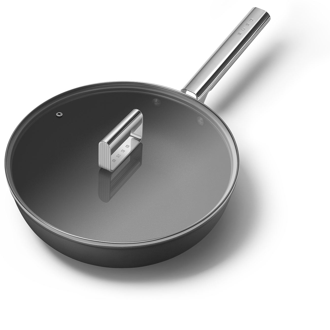 Wok Smeg, Preto, 30 cm