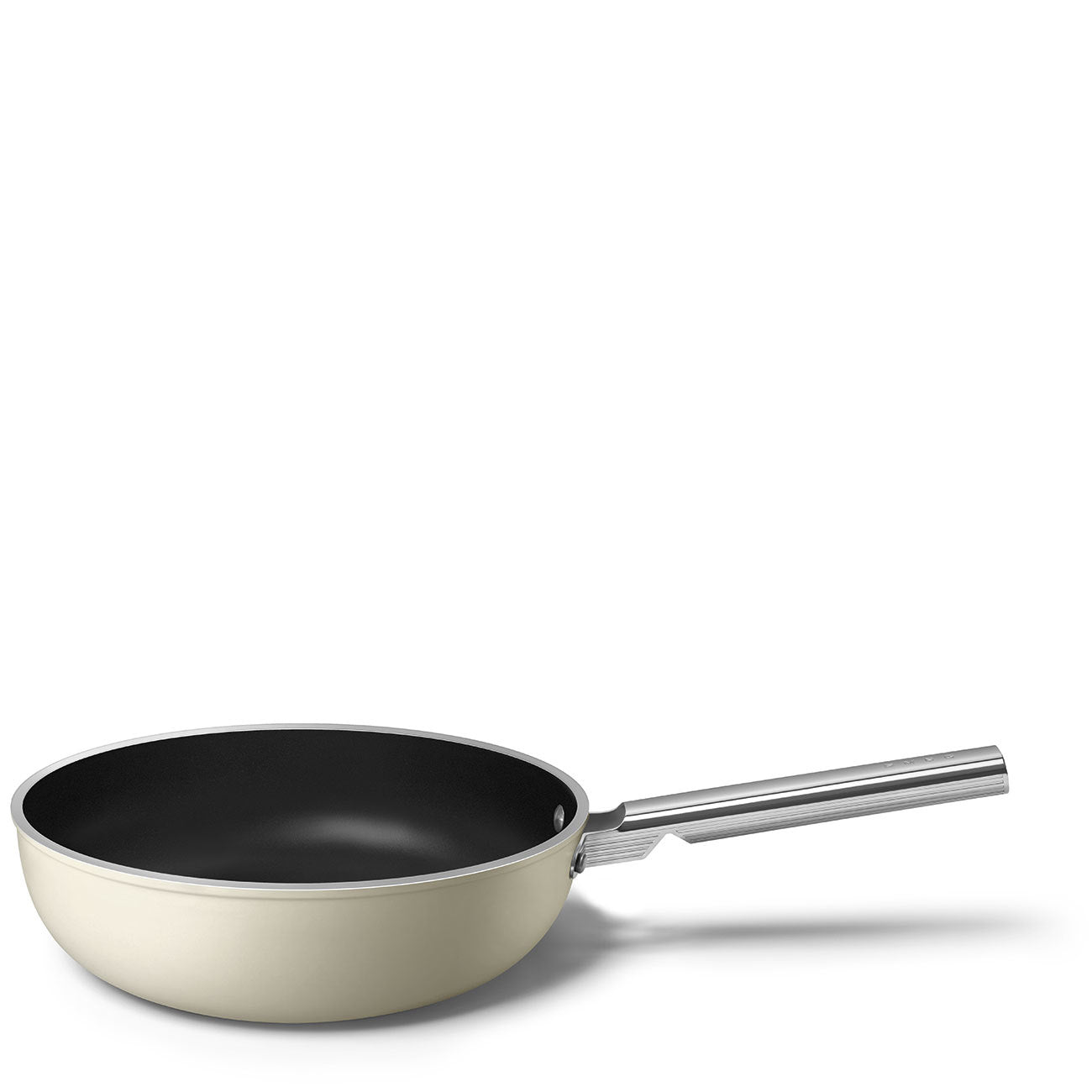 Wok Smeg, Creme, 30 cm