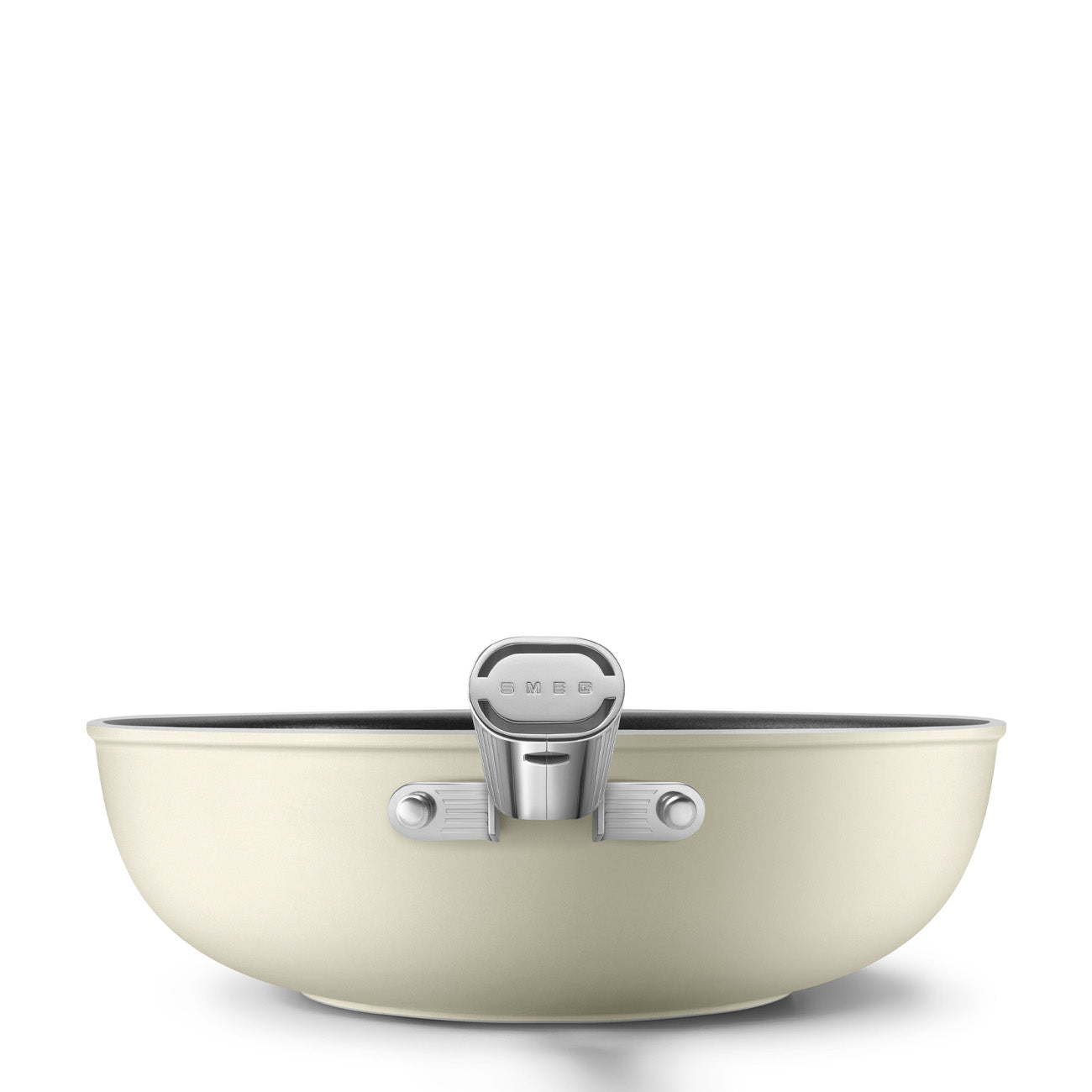 Wok Smeg, Creme, 30 cm
